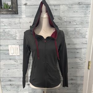 HYLETE FULL ZIP GRAY ATHLETIC JACKET